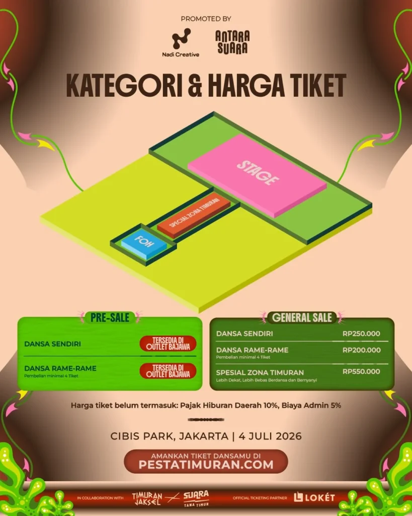 Harga Tiket Pesta Timuran Jaksel 2026